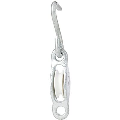 Merriway BH05880 Waslijn Touw Katrol met haak, 32mm (1.14 inch) Dia.Wheel Gegalvaniseerd Merriway BH05880 Waslijn Touw Katrol met haak, 32mm (1.14 inch) Dia.Wheel Gegalvaniseerd