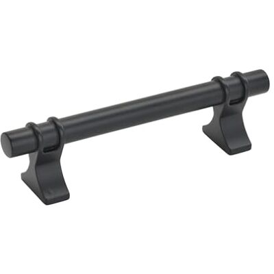 Amerock Kabinettrek mat zwart 3-3/4 inch (96 mm) midden naar midden Davenport 1 pak lade pull lade handvat kast hardware Amerock Kabinettrek mat zwart 3-3/4 inch (96 mm) midden naar midden Davenport 1 pak lade pull lade handvat kast hardware