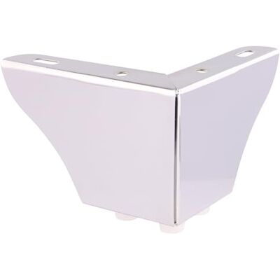 WAGNER meubelpoot/tafelpoot/bankvoet SOFA WING verchroomd staal, aanschroefbare plaat, 3 noppen,hoogte 8 cm, pootlengte 12 cm, voor pallet sofa 12045001 WAGNER meubelpoot/tafelpoot/bankvoet SOFA WING verchroomd staal, aanschroefbare plaat, 3 noppen,hoogte 8 cm, pootlengte 12 cm, voor pallet sofa 12045001