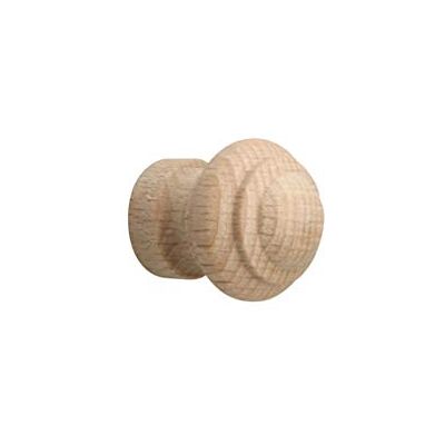 Metafranc Meubelknop Ø 30 mm beuken onbehandeld hoogwaardige afwerking mooi vormgegeven & decoratief incl. montagemateriaal/sierbeslag/meubelbeslag/meubelknop / 130271 Metafranc Meubelknop Ø 30 mm beuken onbehandeld hoogwaardige afwerking mooi vormgegeven & decoratief incl. montagemateriaal/sierbeslag/meubelbeslag/meubelknop / 130271