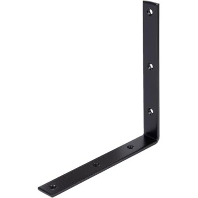Alberts 329358 balkhoek zwart plastic gecoat 200 x 200 x 26 x 5 mm, zwart Alberts 329358 balkhoek zwart plastic gecoat 200 x 200 x 26 x 5 mm, zwart