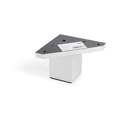 Amig Vierkante hoekstandaard van ABS-kunststof, kleur aluminium, mod.972, hoogte 52 mm, scheurvrij Amig Vierkante hoekstandaard van ABS-kunststof, kleur aluminium, mod.972, hoogte 52 mm, scheurvrij