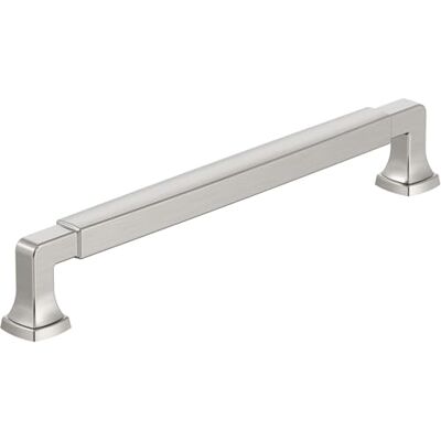 Amerock Stature 7-9/16 inch (192mm) Center-to-Center Satin Nickel Cabinet Pull, BP55510G10 Amerock Stature 7-9/16 inch (192mm) Center-to-Center Satin Nickel Cabinet Pull, BP55510G10