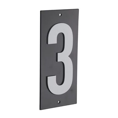 Thirard 00967173 – signaalbord 56 x 130 mm 3 om te schroeven – wandbord met opmerking – nummer 3 – accessoires/uitrusting – deuruitrusting Thirard 00967173 – signaalbord 56 x 130 mm 3 om te schroeven – wandbord met opmerking – nummer 3 – accessoires/uitrusting – deuruitrusting