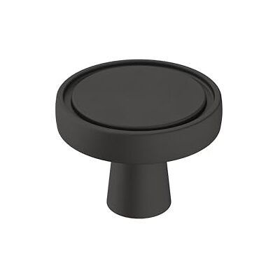 Amerock Kastknop mat zwart 1-3/8 inch (35 mm) diameter Destine 1 pak ladeknop kastbeslag Amerock Kastknop mat zwart 1-3/8 inch (35 mm) diameter Destine 1 pak ladeknop kastbeslag