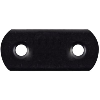 Alberts 329365 platte connector abger.end-zwart-kunststof coating-19 x 37 x 1,5 mm, zwart Alberts 329365 platte connector abger.end-zwart-kunststof coating-19 x 37 x 1,5 mm, zwart