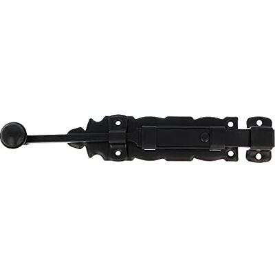 Amig Opbouwgrendel Deurslot Robuust poortslot Staal en Zamak Kleur: Zwart 150x35 mm Inclusief schroeven Amig Opbouwgrendel Deurslot Robuust poortslot Staal en Zamak Kleur: Zwart 150x35 mm Inclusief schroeven