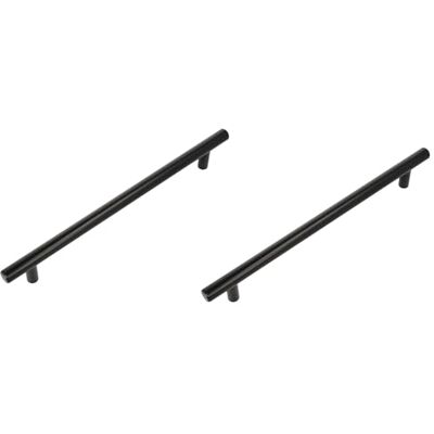 Amig Pack van 2 Meubelgrepen 128 Mm Mat Zwart Gemaakt van Staal Voor Lades en Kasten Mod. 837 Amig Pack van 2 Meubelgrepen 128 Mm Mat Zwart Gemaakt van Staal Voor Lades en Kasten Mod. 837