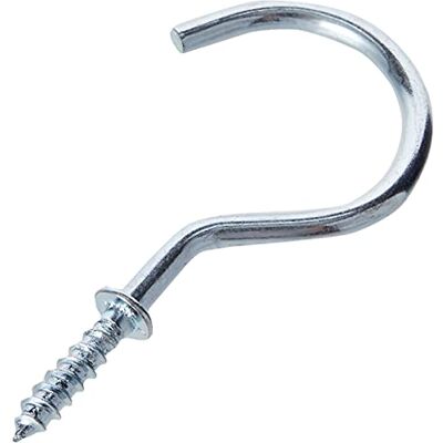 Merriway Bulk Hardware BH00161 50 mm verchroomde haken (verpakking à 20), wit, stuks Merriway Bulk Hardware BH00161 50 mm verchroomde haken (verpakking à 20), wit, stuks