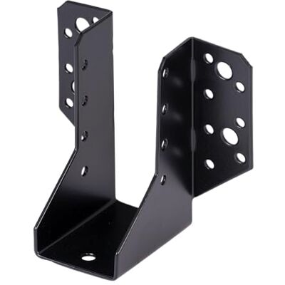 Alberts 329570 balkschoen type A zwart met kunststof coating-45 x 110 mm, zwart Alberts 329570 balkschoen type A zwart met kunststof coating-45 x 110 mm, zwart