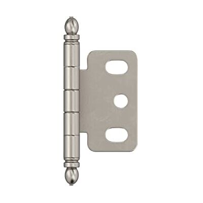 Amerock PK3180TBG10 volledige inset, gedeeltelijke verpakking, kogelpunt scharnier met 3/4in (19mm) deurdikte. satijn nikkel Amerock PK3180TBG10 volledige inset, gedeeltelijke verpakking, kogelpunt scharnier met 3/4in (19mm) deurdikte. satijn nikkel