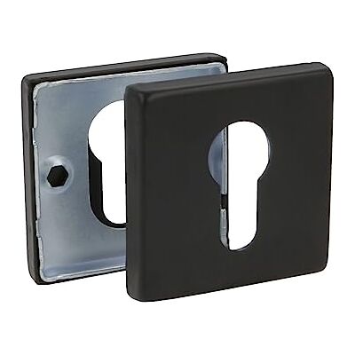 Amig Rozet voor vierkante rozetgrepen model 5RX 54 x 54 mm slotrozet voor Europrofielcilinder, roestvrij staal, zwart Amig Rozet voor vierkante rozetgrepen model 5RX 54 x 54 mm slotrozet voor Europrofielcilinder, roestvrij staal, zwart