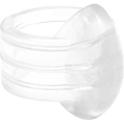 WAGNER Deurkruk/raam buffer RING set van 4 diameter Ø 18 x 24 x 15 mm, fancy muurbuffer, transparant, voor alle deuren met deurkrukken met diameter Ø 18 mm, aan te brengen 15301704 WAGNER Deurkruk/raam buffer RING set van 4 diameter Ø 18 x 24 x 15 mm, fancy muurbuffer, transparant, voor alle deuren met deurkrukken met diameter Ø 18 mm, aan te brengen 15301704