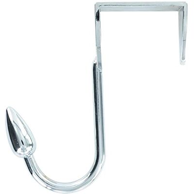 Merriway Bulk Hardware BH03348 deurhanger met afzonderlijke, ovale haken glanzend chroom Merriway Bulk Hardware BH03348 deurhanger met afzonderlijke, ovale haken glanzend chroom