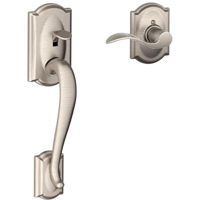 SCHLAGE FE285 619 Acc CAM RH onderste halve handvatset, Camelot interieurbekleding, satijn nikkel SCHLAGE FE285 619 Acc CAM RH onderste halve handvatset, Camelot interieurbekleding, satijn nikkel