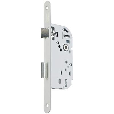 Vachette Inbouwslot met sleutel, as 40 mm, koffer 135 mm P15 omkeerbaar zonder demontage, kop ronde uiteinden binnendeur communicatie, slaapkamer, kantoor wit, deurslot en sleutel inbegrepen Vachette Inbouwslot met sleutel, as 40 mm, koffer 135 mm P15 omkeerbaar zonder demontage, kop ronde uiteinden binnendeur communicatie, slaapkamer, kantoor wit, deurslot en sleutel inbegrepen