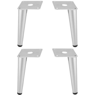 cyclingcolors 4 x meubelpoten, hoogte 150 mm, metaal, universeel, voor bank, kast, keuken, badkamer, chroom mat cyclingcolors 4 x meubelpoten, hoogte 150 mm, metaal, universeel, voor bank, kast, keuken, badkamer, chroom mat