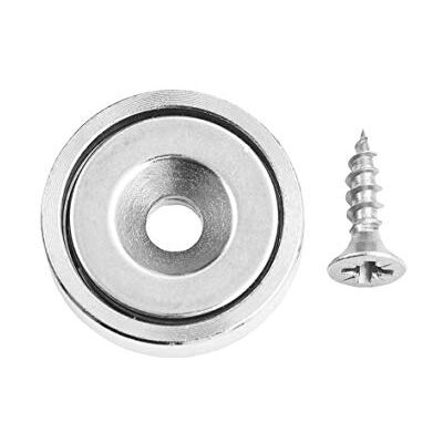 Connex Neodymium schijfmagneet met rond gat en schroef Ø 20 x 6 x 4,5 mm 1 stuk Extra sterke magneet 10,5 kg hechtkracht Voor huishouden en werkplaats/powermagneet/ringmagneet / Connex Neodymium schijfmagneet met rond gat en schroef Ø 20 x 6 x 4,5 mm 1 stuk Extra sterke magneet 10,5 kg hechtkracht Voor huishouden en werkplaats/powermagneet/ringmagneet /