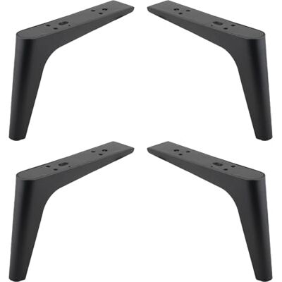 cyclingcolors 4 x meubelpoten, hoogte 150 mm, metaal, universeel, voor bank, kast, keuken, badkamer, mat zwart cyclingcolors 4 x meubelpoten, hoogte 150 mm, metaal, universeel, voor bank, kast, keuken, badkamer, mat zwart