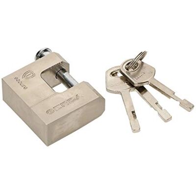 KOTARBAU ® Versterkt messing hangslot 50 mm monoblock hangslot met bouten inbraakbeveiliging beugelslot gehard massief slot KOTARBAU ® Versterkt messing hangslot 50 mm monoblock hangslot met bouten inbraakbeveiliging beugelslot gehard massief slot
