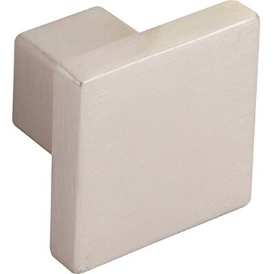 ALLES IM GRIFF Knauf voor kast 30x30mm meubelknop diepte 24,5mm deurknop, gegoten zink vernikkeld mat ALLES IM GRIFF Knauf voor kast 30x30mm meubelknop diepte 24,5mm deurknop, gegoten zink vernikkeld mat