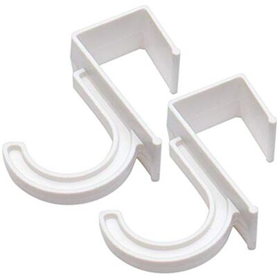 Merriway BH01840 (2 stuks) kleine plastic washaak voor wasgoed, geschikt voor deuren tot 38 mm dik pak van 2 stuks Merriway BH01840 (2 stuks) kleine plastic washaak voor wasgoed, geschikt voor deuren tot 38 mm dik pak van 2 stuks