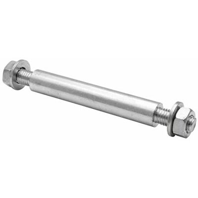 WAGNER Asmateriaal professioneel Ø 25 x 100 mm, voor wielen met asgat 17 mm, schroef M12x150 mm, met moer en schijven, verzinkt staal 13044400 WAGNER Asmateriaal professioneel Ø 25 x 100 mm, voor wielen met asgat 17 mm, schroef M12x150 mm, met moer en schijven, verzinkt staal 13044400