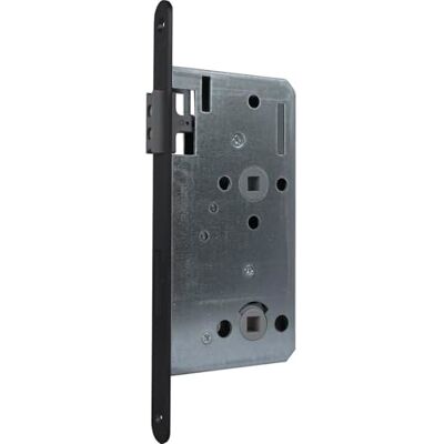KFV Magneetslot WC 78 mm deurbeslag, insteekslot magnetisch DM 55 stulp rond, roestvrij staal zwart gelakt KFV Magneetslot WC 78 mm deurbeslag, insteekslot magnetisch DM 55 stulp rond, roestvrij staal zwart gelakt