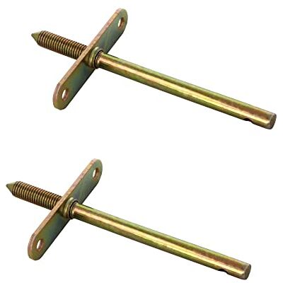 Amig Set van 2 verborgen plankdragers Staal Draadstang Bichromaat Afmetingen: 190 mm Voor het ophangen van planken, kasten of zwevende planken aan de muur Inclusief schroeven Amig Set van 2 verborgen plankdragers Staal Draadstang Bichromaat Afmetingen: 190 mm Voor het ophangen van planken, kasten of zwevende planken aan de muur Inclusief schroeven