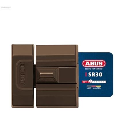 ABUS Schuifgrendel SR30 sleutelloos extra slot voor deuren en ramen geschikt voor naar links en naar rechts openende elementen compacte constructie voor nauwe inbouwplaatsen bruin ABUS Schuifgrendel SR30 sleutelloos extra slot voor deuren en ramen geschikt voor naar links en naar rechts openende elementen compacte constructie voor nauwe inbouwplaatsen bruin