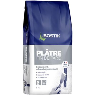 Bostik Fijn Parijs gips - 5kg zak - Binnengebruik Bostik Fijn Parijs gips - 5kg zak - Binnengebruik