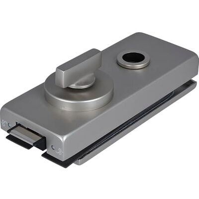 DORMA GLAS Glazen deurslot WC Studio Classic WC bad slot met grendel olijf voor 8 mm glasdikte, aluminium roestvrij stalen effect DORMA GLAS Glazen deurslot WC Studio Classic WC bad slot met grendel olijf voor 8 mm glasdikte, aluminium roestvrij stalen effect