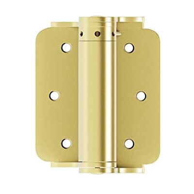 Hillman Hardware Essentials 851598 zelfsluitende deurscharnieren, 2 stuks, verstelbaar, stormdeur, schermdeur, volledige opbouwmontage, messing afwerking (851598) Hillman Hardware Essentials 851598 zelfsluitende deurscharnieren, 2 stuks, verstelbaar, stormdeur, schermdeur, volledige opbouwmontage, messing afwerking (851598)