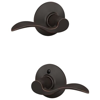 SCHLAGE F10ACC716 Hefboom, verouderd brons, hal/kast_Accent SCHLAGE F10ACC716 Hefboom, verouderd brons, hal/kast_Accent