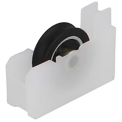 Amig Schuifraamrol Set van 2 stuks Afmeting 38 x 27 mm Nylon behuizing met kogellagers Ontworpen voor schuiframen Wit Mod. COR01 Amig Schuifraamrol Set van 2 stuks Afmeting 38 x 27 mm Nylon behuizing met kogellagers Ontworpen voor schuiframen Wit Mod. COR01