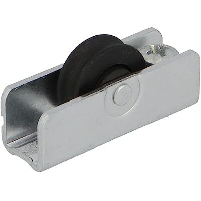 Amig Schuifraamrol Set van 2 stuks Afmeting 36 x 12 mm Metalen behuizing met schroef en kogellager Ontworpen voor schuiframen Verzinkt staal Mod. COR13 Amig Schuifraamrol Set van 2 stuks Afmeting 36 x 12 mm Metalen behuizing met schroef en kogellager Ontworpen voor schuiframen Verzinkt staal Mod. COR13
