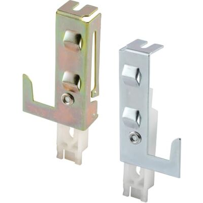 PRiME N 6549 1-1/2 inch gestempelde stalen behuizing met nylon geleidingsinzetstuk, paneelkledingdeurgeleider voor Acme en Stanley deuren (1 paar) PRiME N 6549 1-1/2 inch gestempelde stalen behuizing met nylon geleidingsinzetstuk, paneelkledingdeurgeleider voor Acme en Stanley deuren (1 paar)
