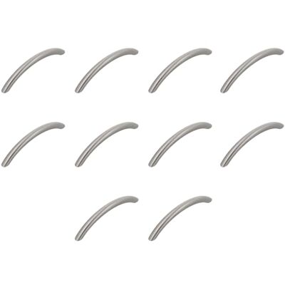 Amig Lot van 10 Meubelgrepen 96 Mm Kleur Geborsteld Nikkel Gemaakt van Staal Voor lades en kasten Mod. 831 Amig Lot van 10 Meubelgrepen 96 Mm Kleur Geborsteld Nikkel Gemaakt van Staal Voor lades en kasten Mod. 831