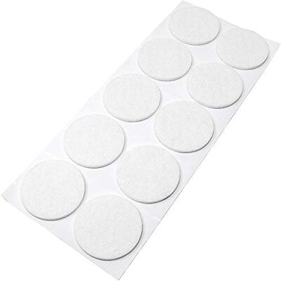 ADSAMM - Witte ronde viltpad - Ø45mm - Meubelbeschermers ADSAMM - Witte ronde viltpad - Ø45mm - Meubelbeschermers
