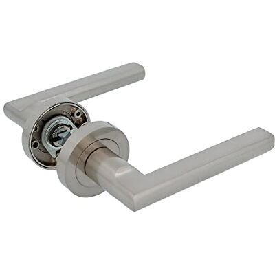Amig Deurkruk op rozet Mod. MAI RX Voor binnendeuren Vierkant 8 mm Rozet Ø52 mm van zamak Aluminium Geborsteld nikkel Amig Deurkruk op rozet Mod. MAI RX Voor binnendeuren Vierkant 8 mm Rozet Ø52 mm van zamak Aluminium Geborsteld nikkel