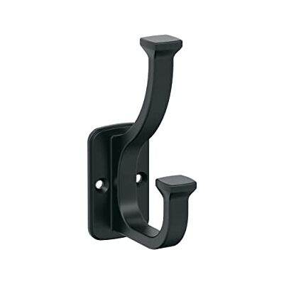 Amerock H37007MB Elzenhouten decoratieve wandhaak met dubbele tanden Mat zwarte haak voor jassen, hoeden, rugzakken, tassen Haken voor badkamer, slaapkamer, kast, hal, wasruimte, kantoor Amerock H37007MB Elzenhouten decoratieve wandhaak met dubbele tanden Mat zwarte haak voor jassen, hoeden, rugzakken, tassen Haken voor badkamer, slaapkamer, kast, hal, wasruimte, kantoor