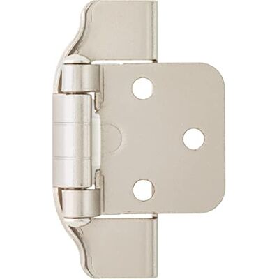 Franklin Brass (10-Pack) Zelfsluitende Kast Scharnieren 1/2" Semi-Wrap Overlay Scharnieren voor Kastdeuren Keuken/Kasten/Kasten/Meubels, Satijn Nikkel H01915K-SN-B Franklin Brass (10-Pack) Zelfsluitende Kast Scharnieren 1/2" Semi-Wrap Overlay Scharnieren voor Kastdeuren Keuken/Kasten/Kasten/Meubels, Satijn Nikkel H01915K-SN-B