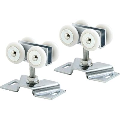 PRiME Producten N 7449 Deurrolmontage, 7/8 ", Convexe, kunststof banden, stalen beugel en kogellagers, 2 stuks PRiME Producten N 7449 Deurrolmontage, 7/8 ", Convexe, kunststof banden, stalen beugel en kogellagers, 2 stuks