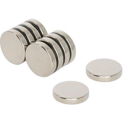 first4magnets F153-10 15mm Dia x 3mm Dikke N42 Neodymium Magneet-2,9 kg Pull (Pack van 10), Set van 10 Stuks first4magnets F153-10 15mm Dia x 3mm Dikke N42 Neodymium Magneet-2,9 kg Pull (Pack van 10), Set van 10 Stuks