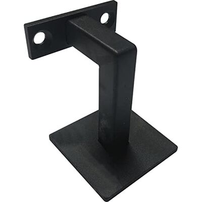 HALCÖ 0529.166.00.0.10.M10 leuning met schroefbevestiging, leuninghouder wandafstand 78 mm, leuning beugel ijzer verzinkt zwart, zilver HALCÖ 0529.166.00.0.10.M10 leuning met schroefbevestiging, leuninghouder wandafstand 78 mm, leuning beugel ijzer verzinkt zwart, zilver