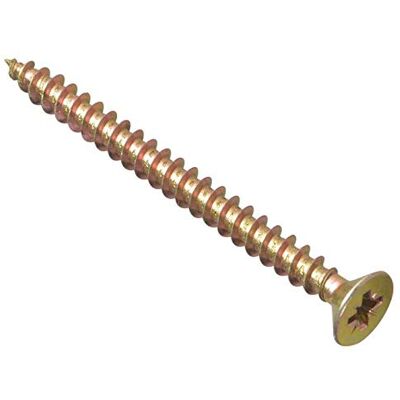 Forgefix Multifunctionele schroeven met enkele schroefdraad 6,0 x 60 mm Zinkgeel gepassiveerd Doos 100 Forgefix Multifunctionele schroeven met enkele schroefdraad 6,0 x 60 mm Zinkgeel gepassiveerd Doos 100