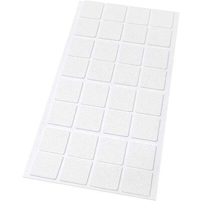 Adsamm FP-15-SA-WH-2525-32-1 FP-15-SA-WH-2525-32 32 x viltglijders, wit, 25 x 25 mm Adsamm FP-15-SA-WH-2525-32-1 FP-15-SA-WH-2525-32 32 x viltglijders, wit, 25 x 25 mm