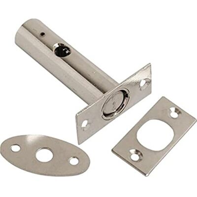 Merriway Bulk Hardware BH03300 63 mm bouten en sleutels voor deurvergrendeling chroom gesatineerd, wit Merriway Bulk Hardware BH03300 63 mm bouten en sleutels voor deurvergrendeling chroom gesatineerd, wit
