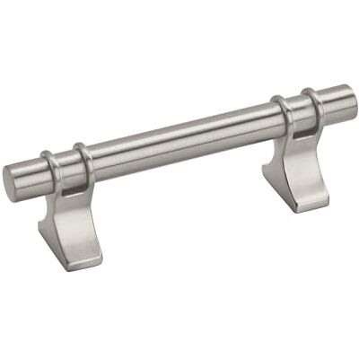 Amerock Cabinet Pull Satin Nickel 3 inch (76 mm) Center to Center Davenport 1 Pack Drawer Pull Drawer Handle Cabinet Hardware Amerock Cabinet Pull Satin Nickel 3 inch (76 mm) Center to Center Davenport 1 Pack Drawer Pull Drawer Handle Cabinet Hardware