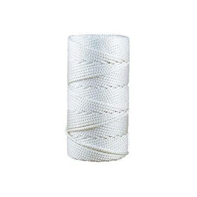 Cofan 08101050 Polyester gevlochten touw, wit, 6 mm x 200 m Cofan 08101050 Polyester gevlochten touw, wit, 6 mm x 200 m